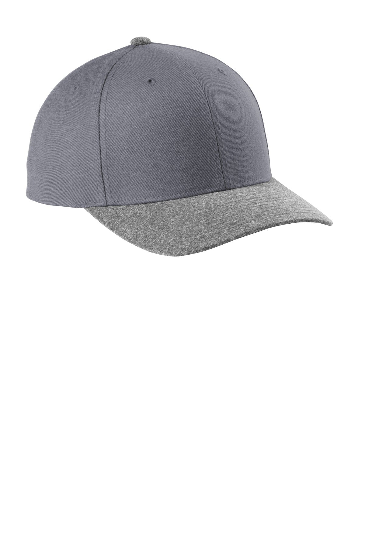 Sport-Tek  YP Classics  Curve Bill Snapback Cap - Graphite/ Grey Heather