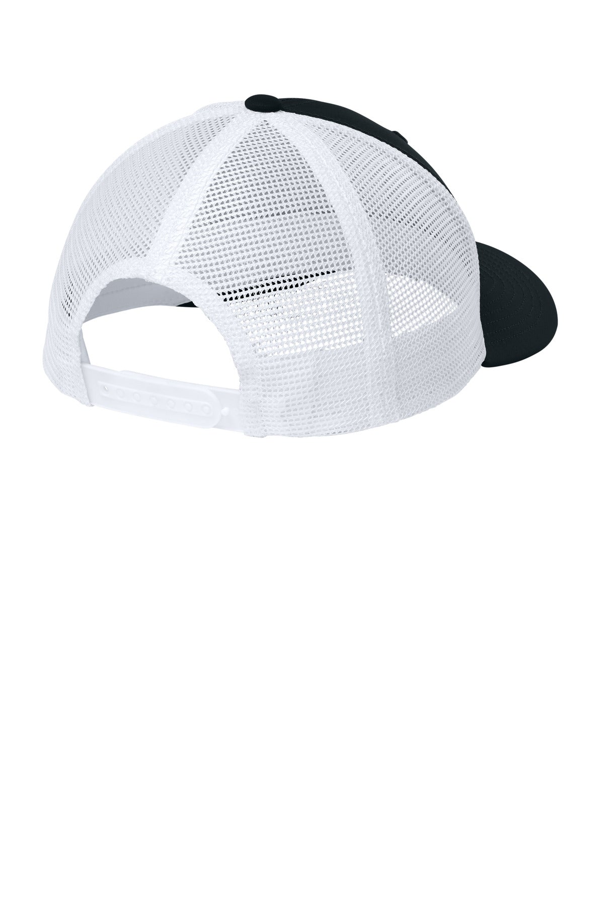 Sport-Tek Club Trucker Cap - Black/ White