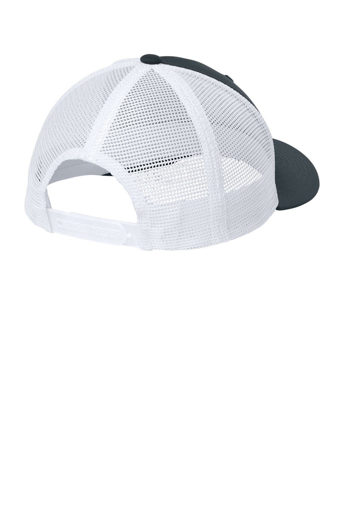 Sport-Tek Club Trucker Cap - Iron Grey/ White