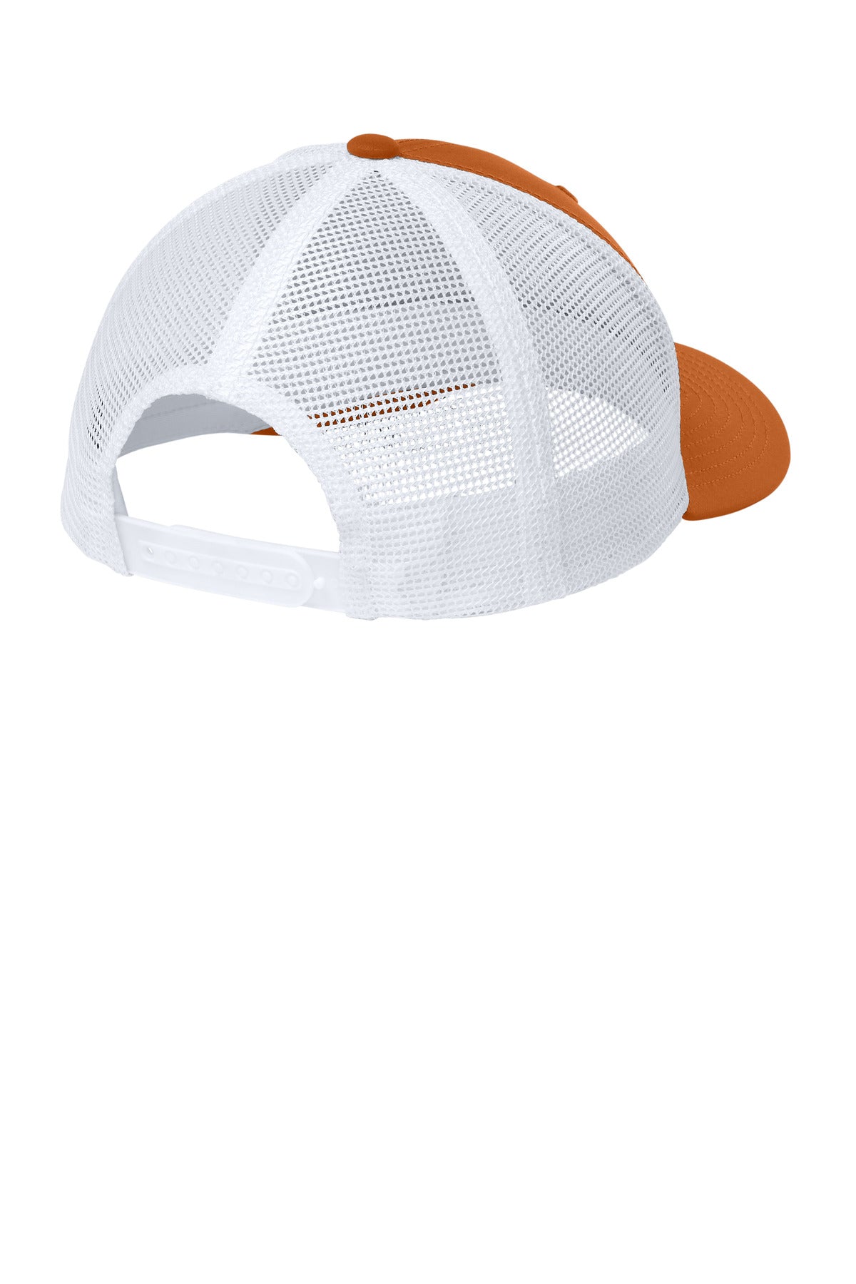 Sport-Tek Club Trucker Cap - Texas Orange/ White