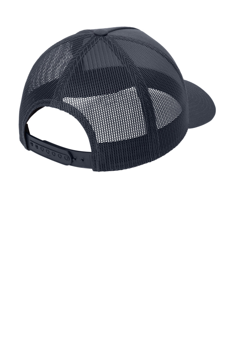 Sport-Tek YP Classics Retro Trucker 5-Panel Cap - Iron Grey/ Iron Grey