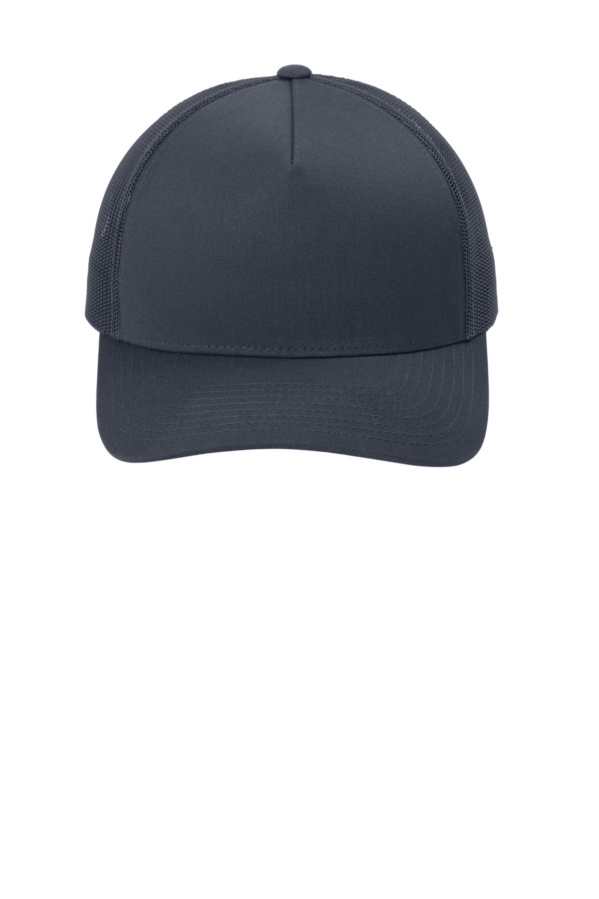 Sport-Tek YP Classics Retro Trucker 5-Panel Cap - Iron Grey/ Iron Grey