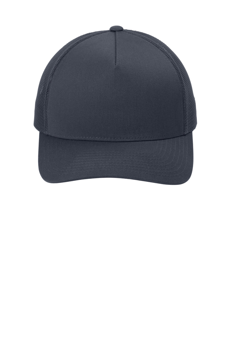 Sport-Tek YP Classics Retro Trucker 5-Panel Cap - Iron Grey/ Iron Grey