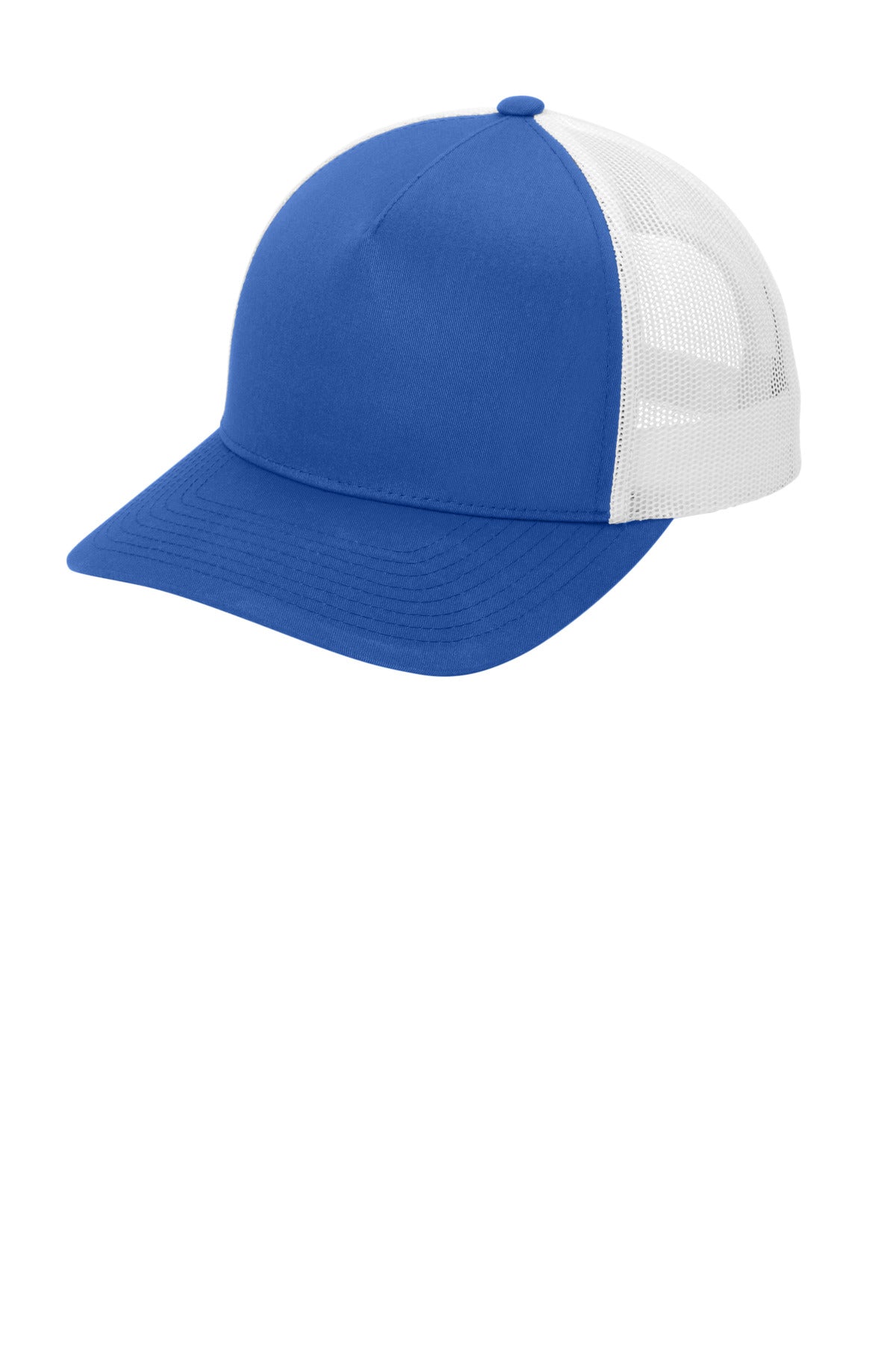 Sport-Tek YP Classics Retro Trucker 5-Panel Cap - True Royal/ White