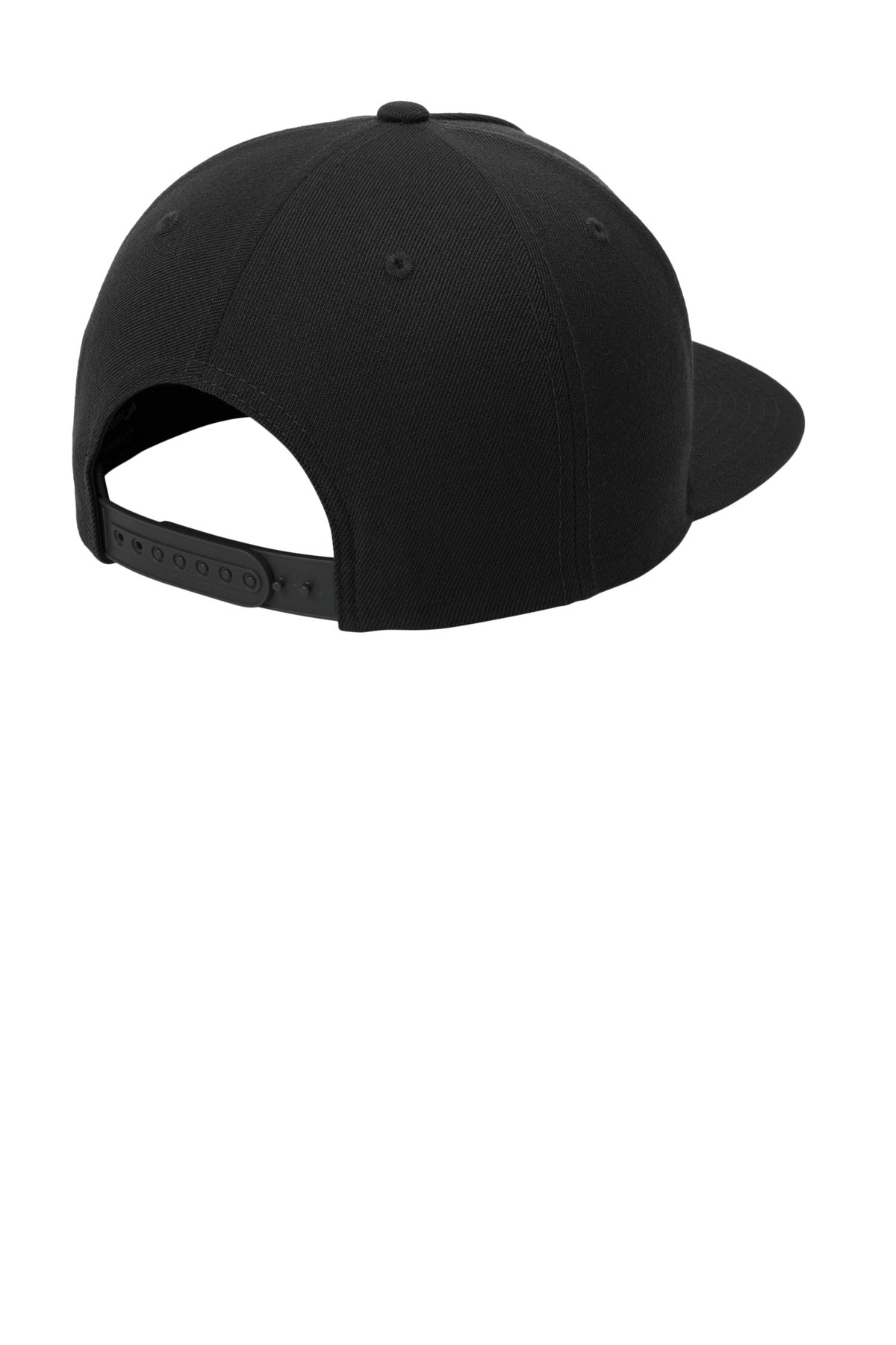 Sport-Tek YP Classics Premium 5-Panel Snapback Cap - Black