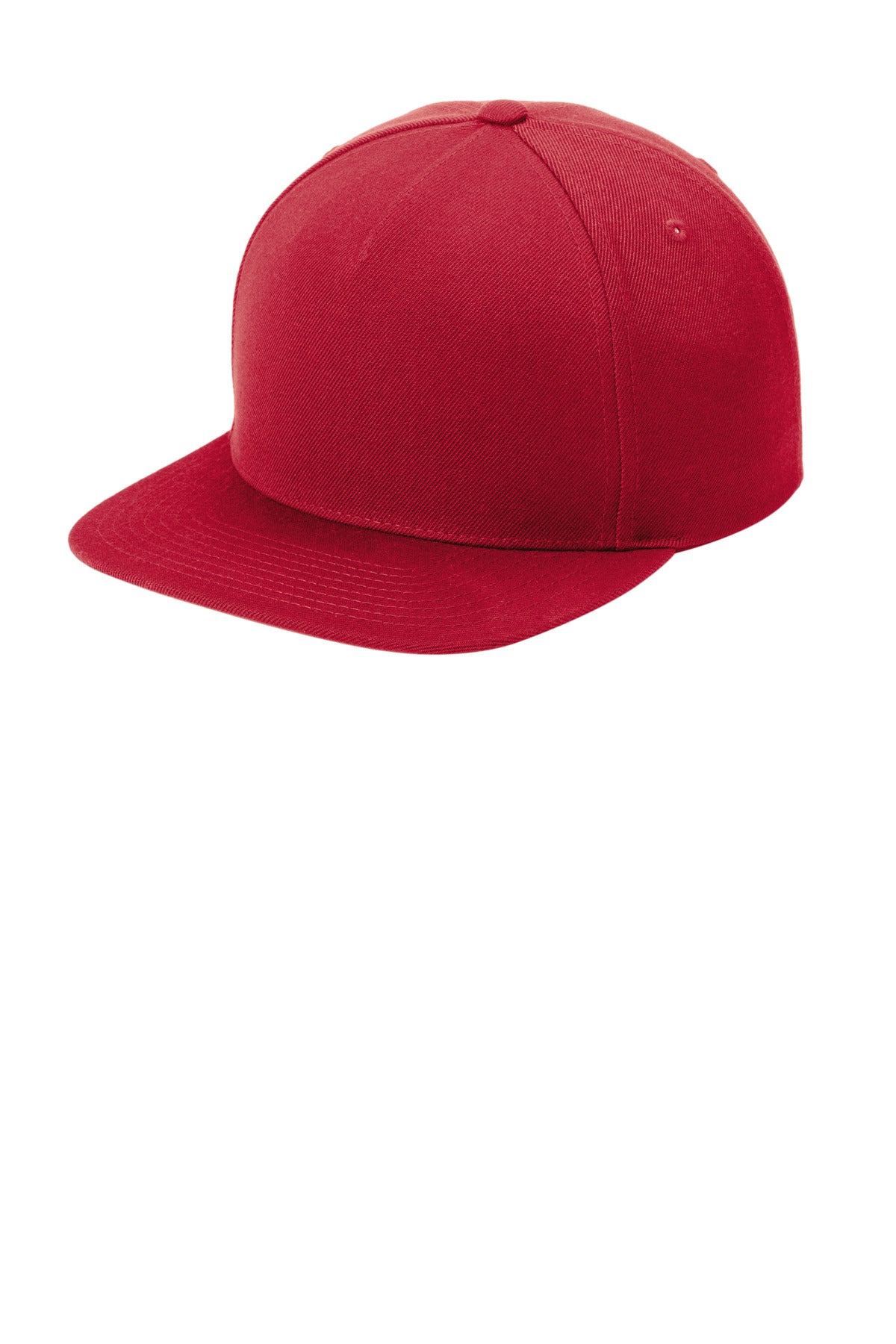 Sport-Tek YP Classics Premium 5-Panel Snapback Cap - Deep Red