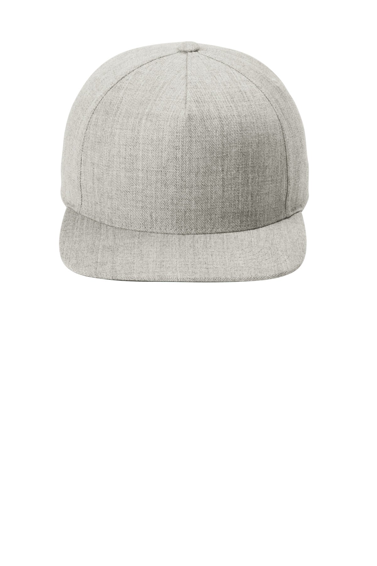 Sport-Tek YP Classics Premium 5-Panel Snapback Cap - Heather Grey