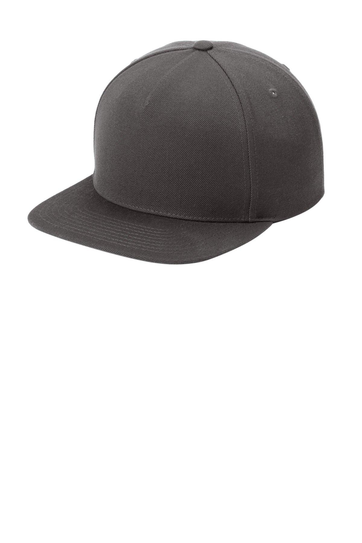 Sport-Tek YP Classics Premium 5-Panel Snapback Cap - Iron Grey