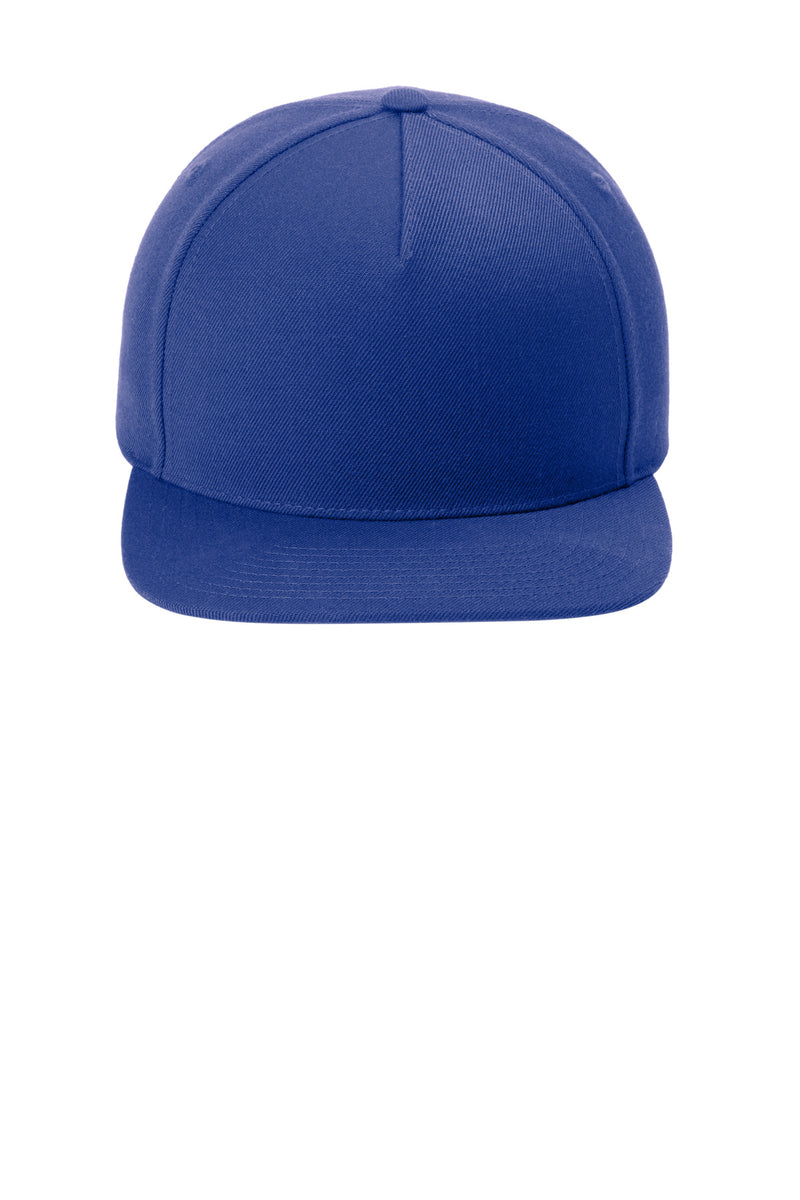 Sport-Tek YP Classics Premium 5-Panel Snapback Cap - True Royal