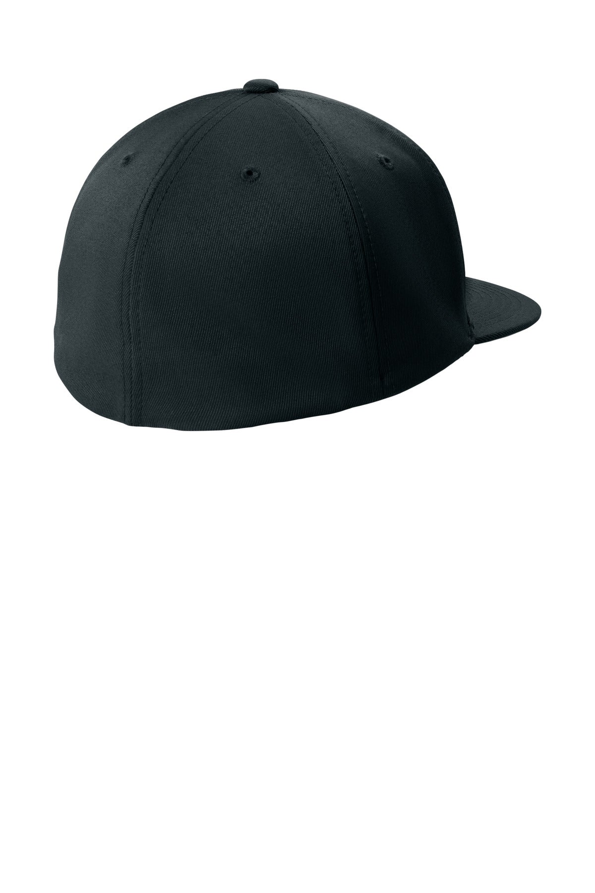 Sport-Tek Flexfit Flat Bill Cap - Black