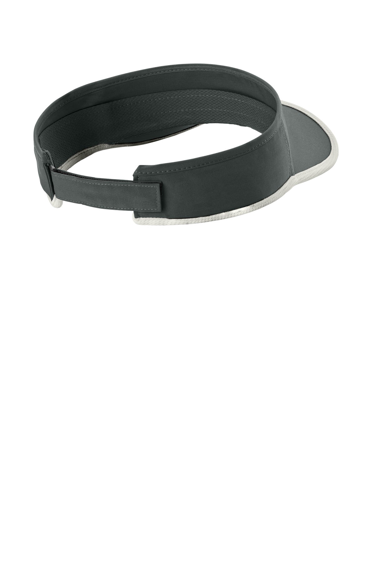 Sport-Tek Repeat Visor - Iron Grey/ White