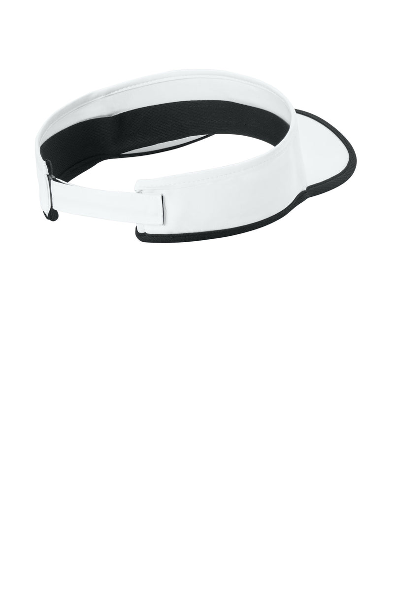Sport-Tek Repeat Visor - White/ Black