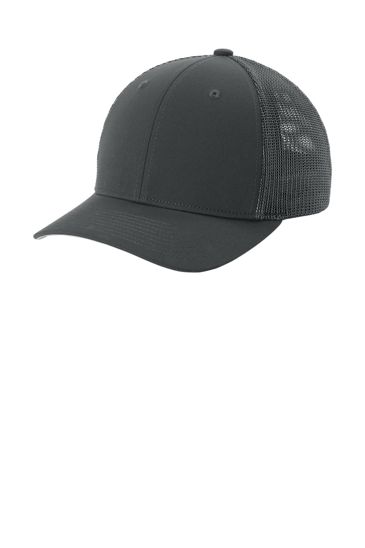 Sport-Tek Stretch-Tek Mesh Back Cap - Iron Grey/ Iron Grey