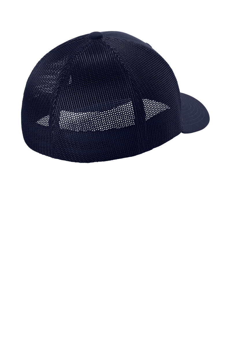 Sport-Tek Stretch-Tek Mesh Back Cap - True Navy/ True Navy