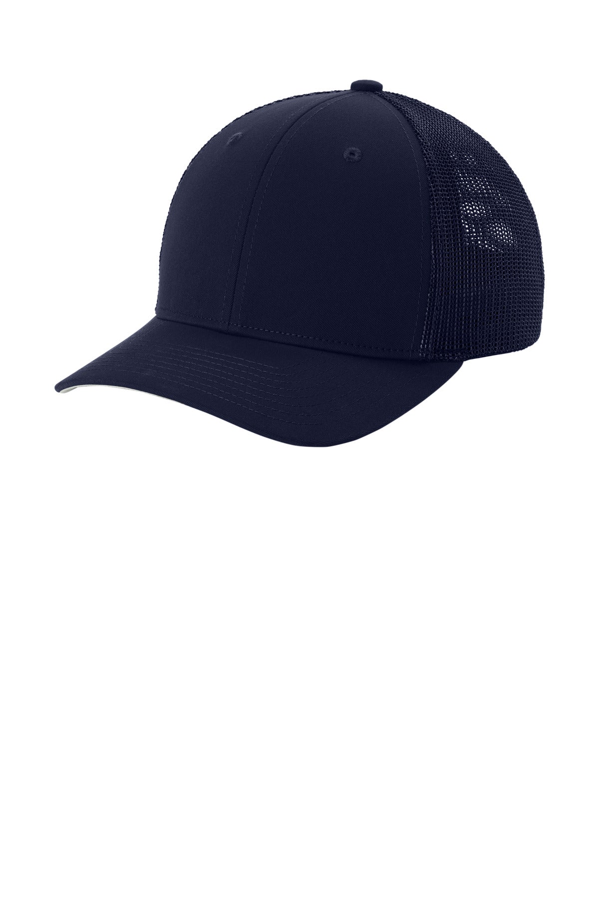 Sport-Tek Stretch-Tek Mesh Back Cap - True Navy/ True Navy
