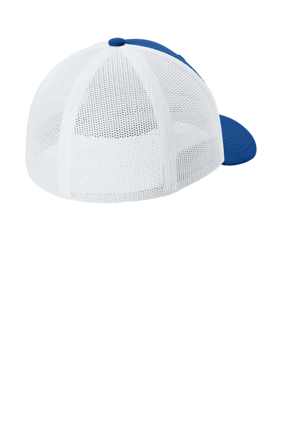 Sport-Tek Stretch-Tek Mesh Back Cap - True Royal/ White