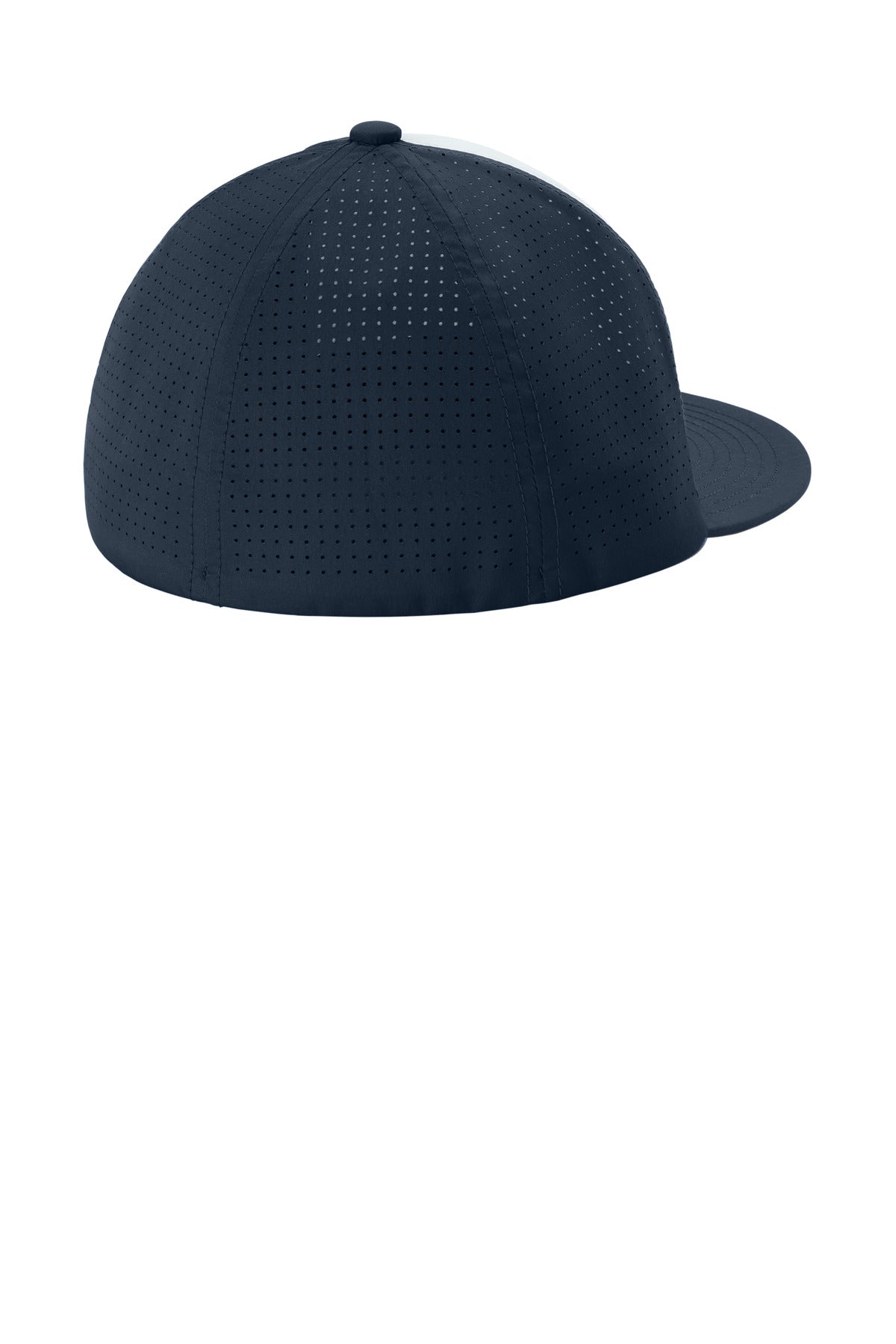 Sport-Tek Pro-Cut Stretch-Tek Cap - White/ True Navy/ True Navy