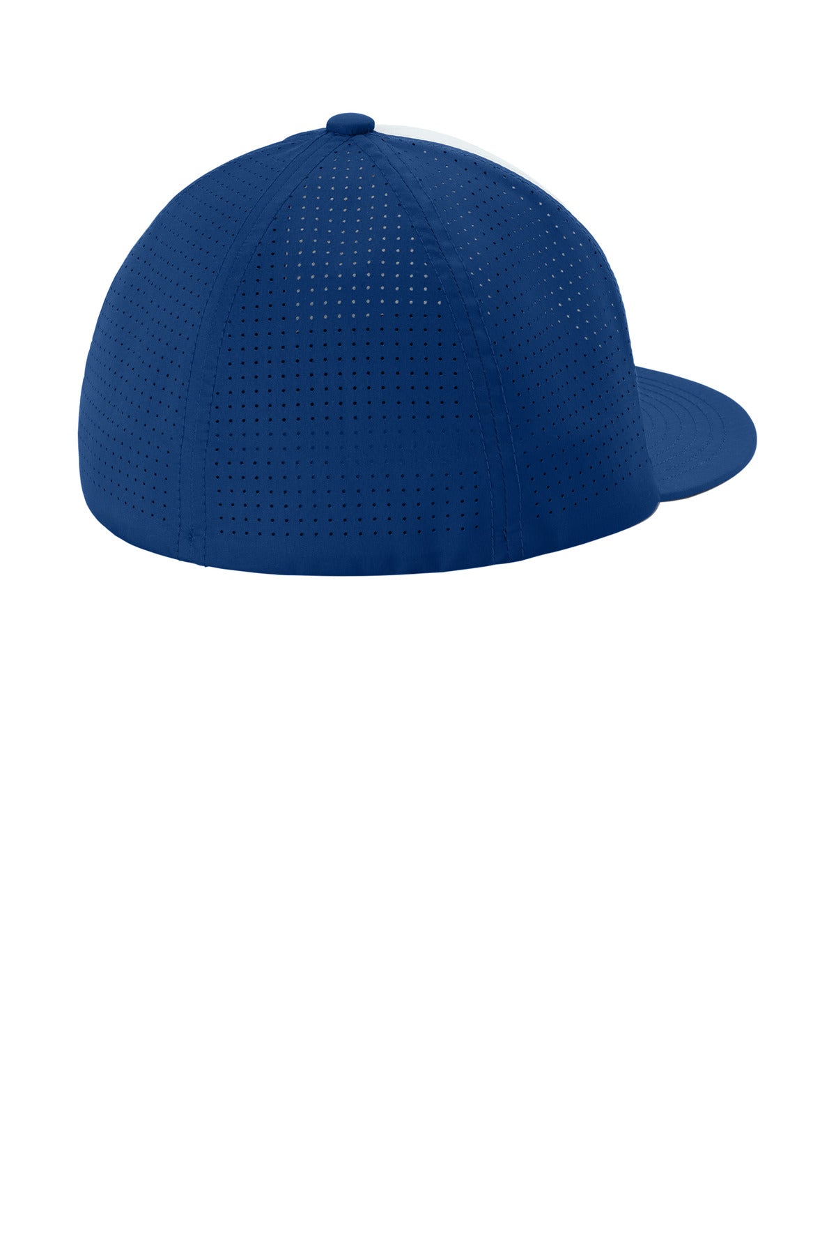 Sport-Tek Pro-Cut Stretch-Tek Cap - White/ True Royal/ True Royal
