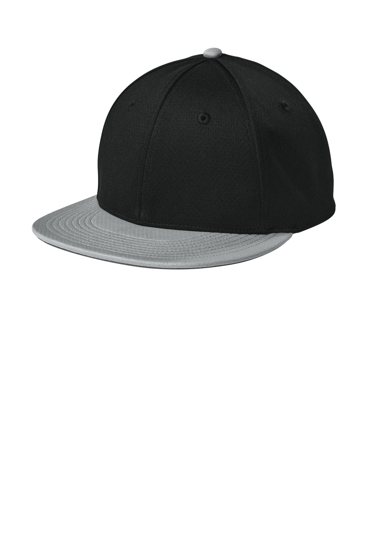 Sport-Tek Impact Mesh Stretch-Tek Cap - Black/ Silver/ Black