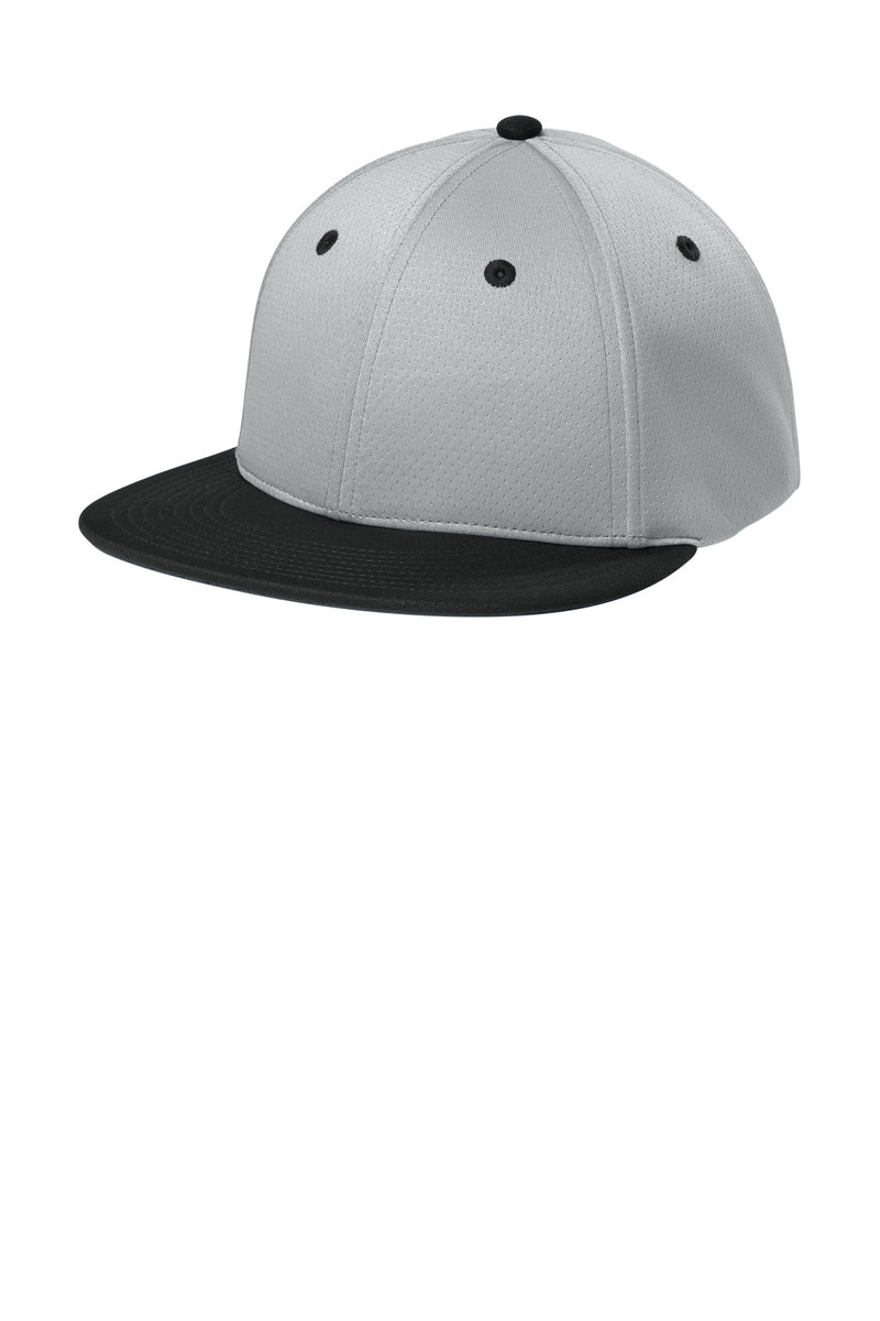 Sport-Tek Impact Mesh Stretch-Tek Cap - Silver/ Black/ Silver