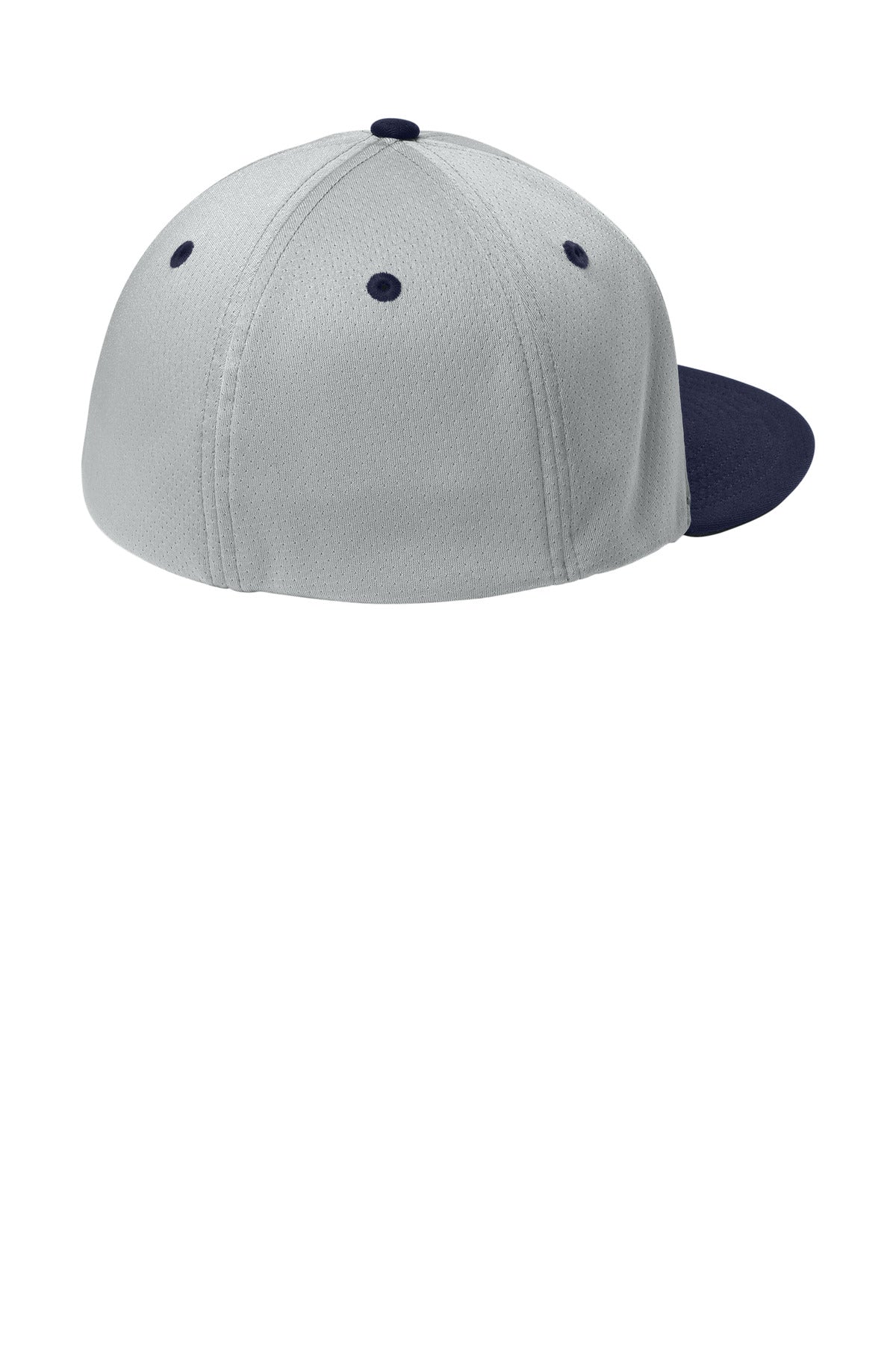 Sport-Tek Impact Mesh Stretch-Tek Cap - Silver/ True Navy/ Silver