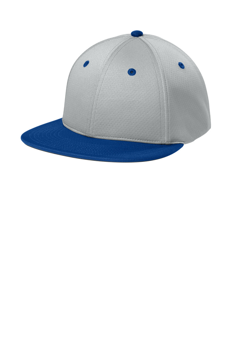 Sport-Tek Impact Mesh Stretch-Tek Cap - Silver/ True Royal/ Silver