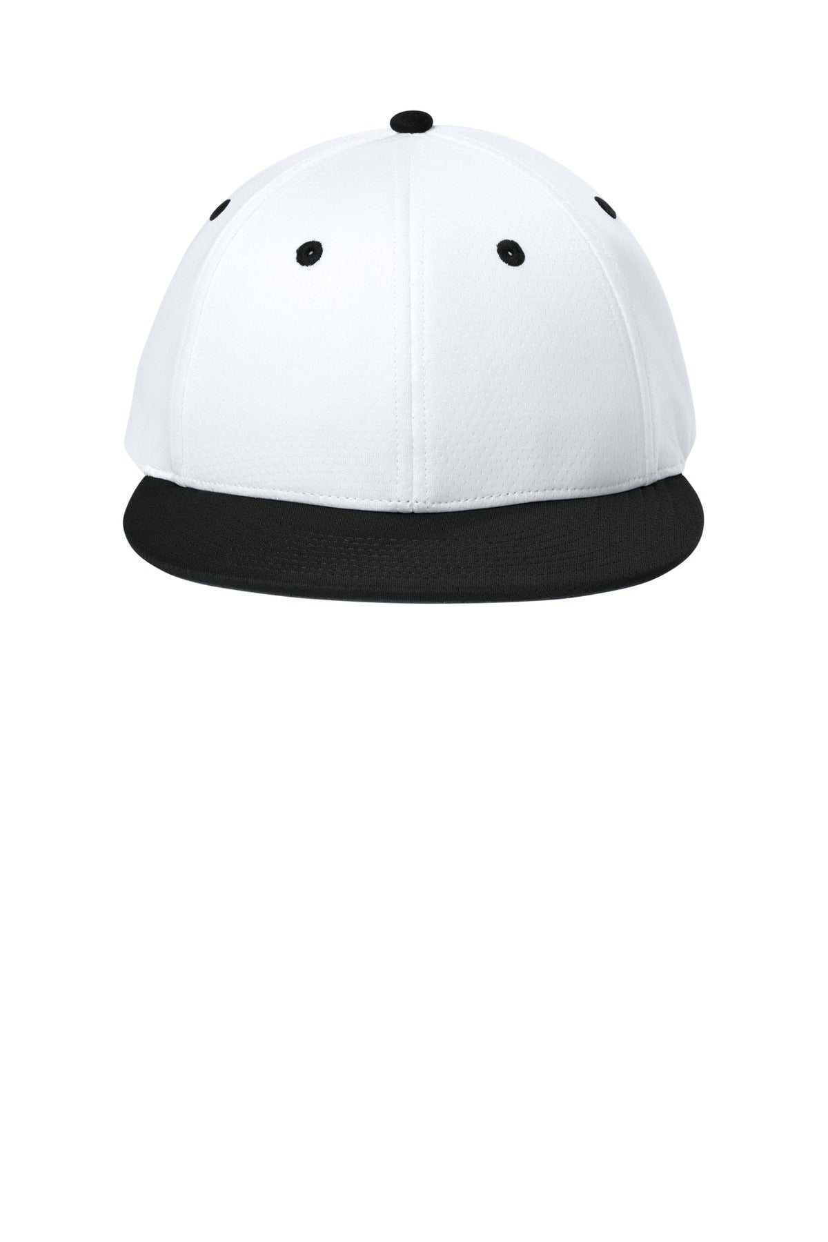Sport-Tek Impact Mesh Stretch-Tek Cap - White/ Black/ White