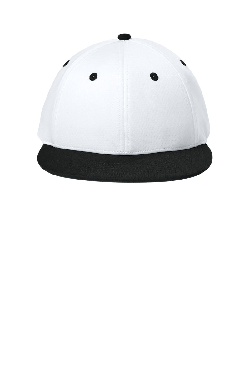 Sport-Tek Impact Mesh Stretch-Tek Cap - White/ Black/ White
