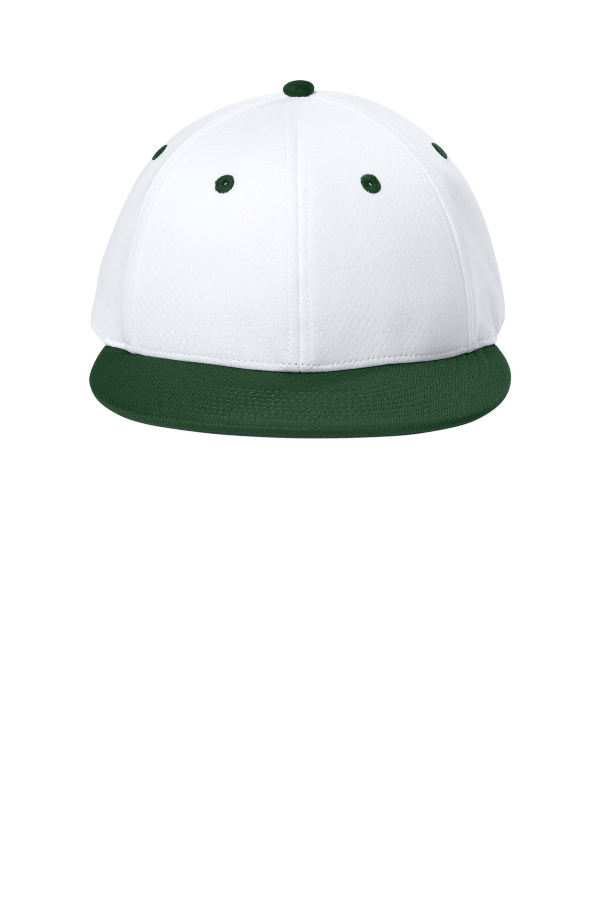 Sport-Tek Impact Mesh Stretch-Tek Cap - White/ Forest Green/ White