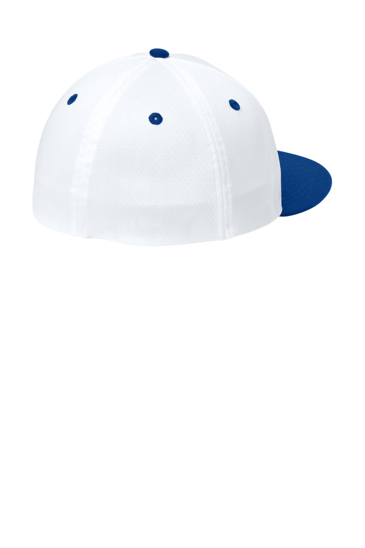 Sport-Tek Impact Mesh Stretch-Tek Cap - White/ True Royal/ White