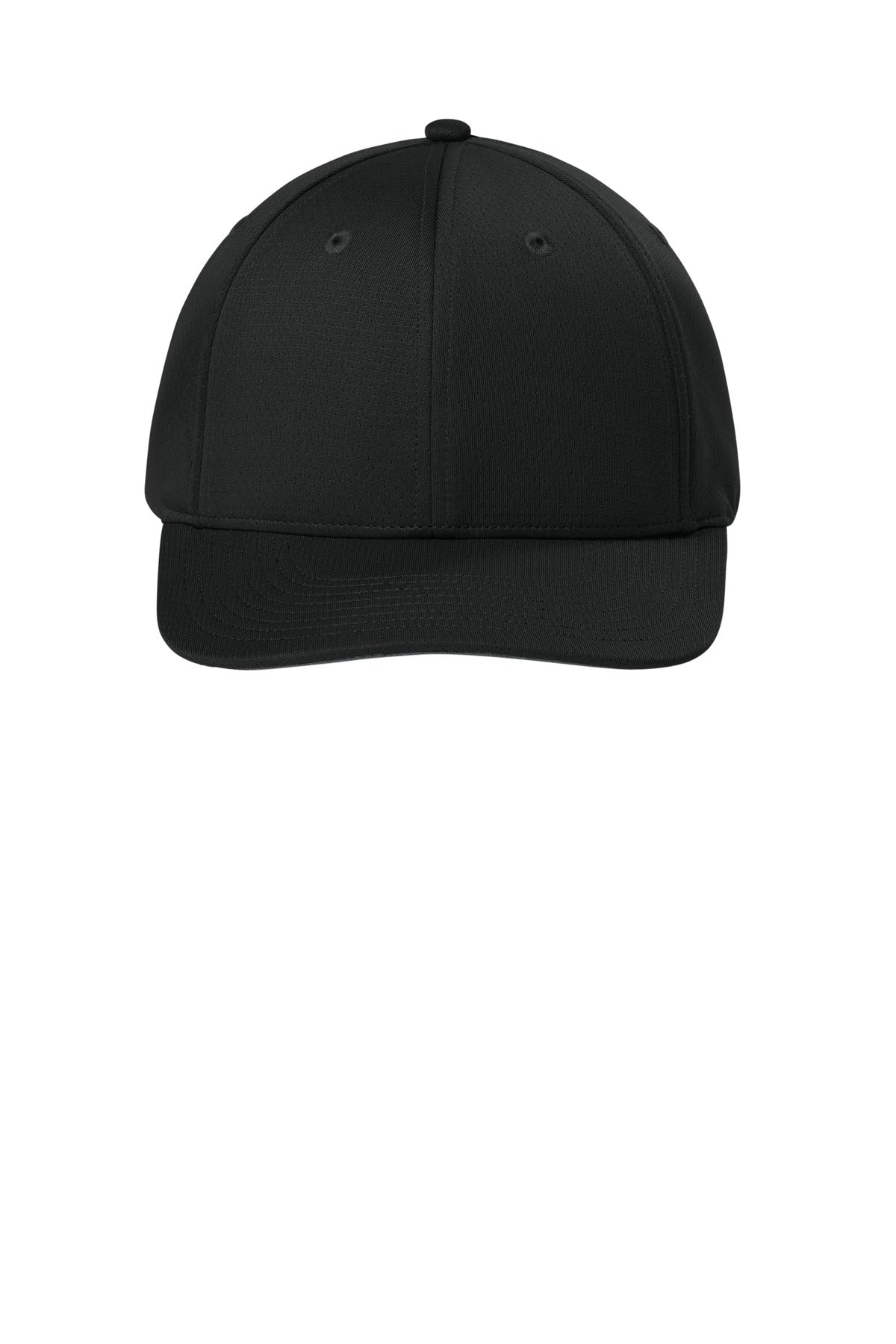 Sport-Tek Impact Mesh Stretch-Tek Adjustable Cap - Black
