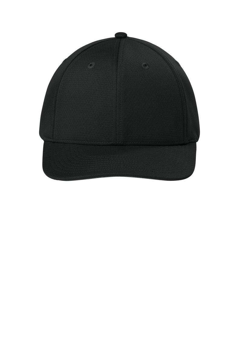 Sport-Tek Impact Mesh Stretch-Tek Adjustable Cap - Black