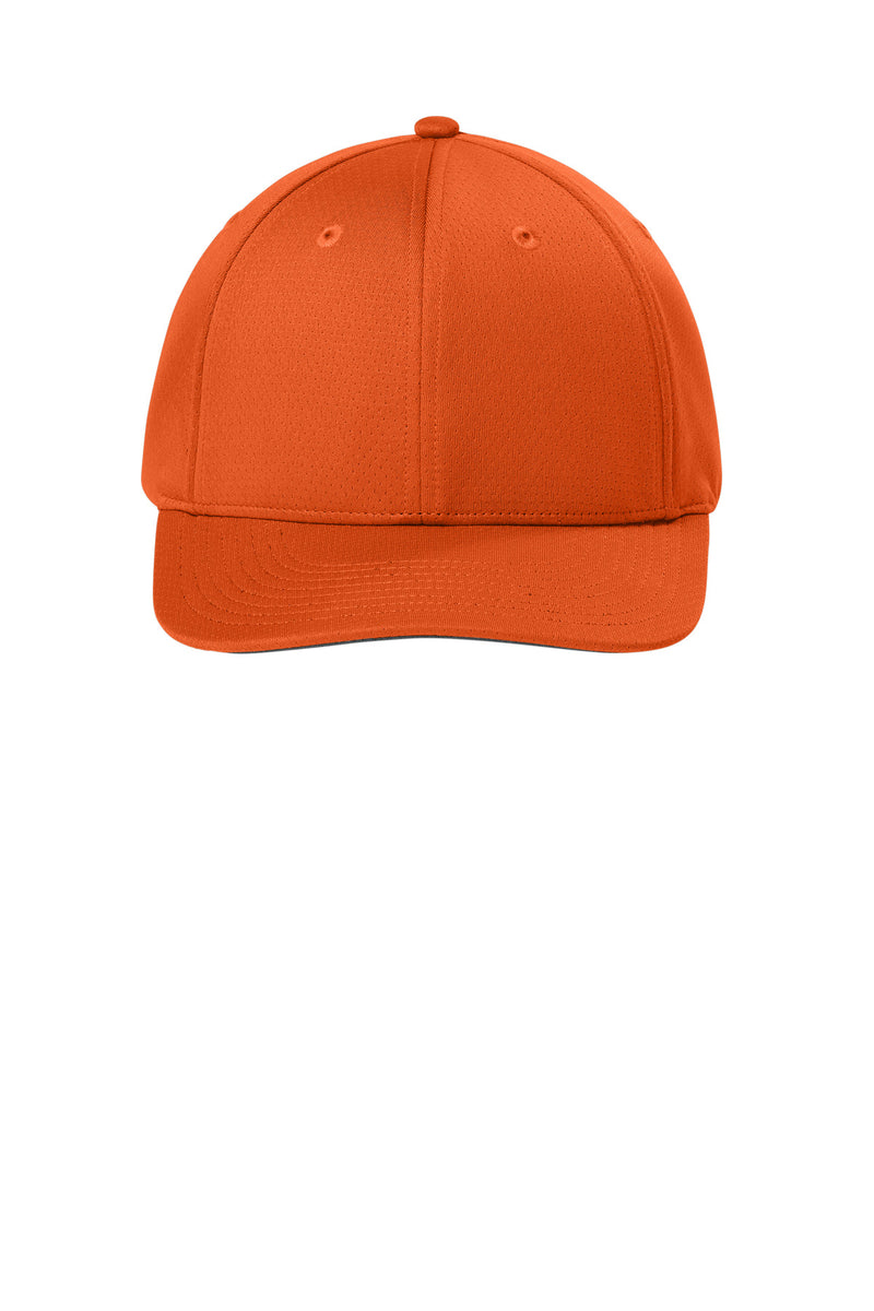 Sport-Tek Impact Mesh Stretch-Tek Adjustable Cap - Deep Orange