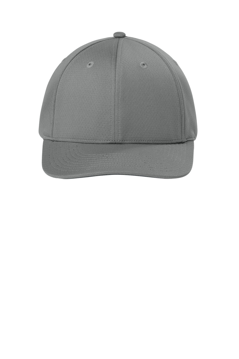 Sport-Tek Impact Mesh Stretch-Tek Adjustable Cap - Grey Concrete