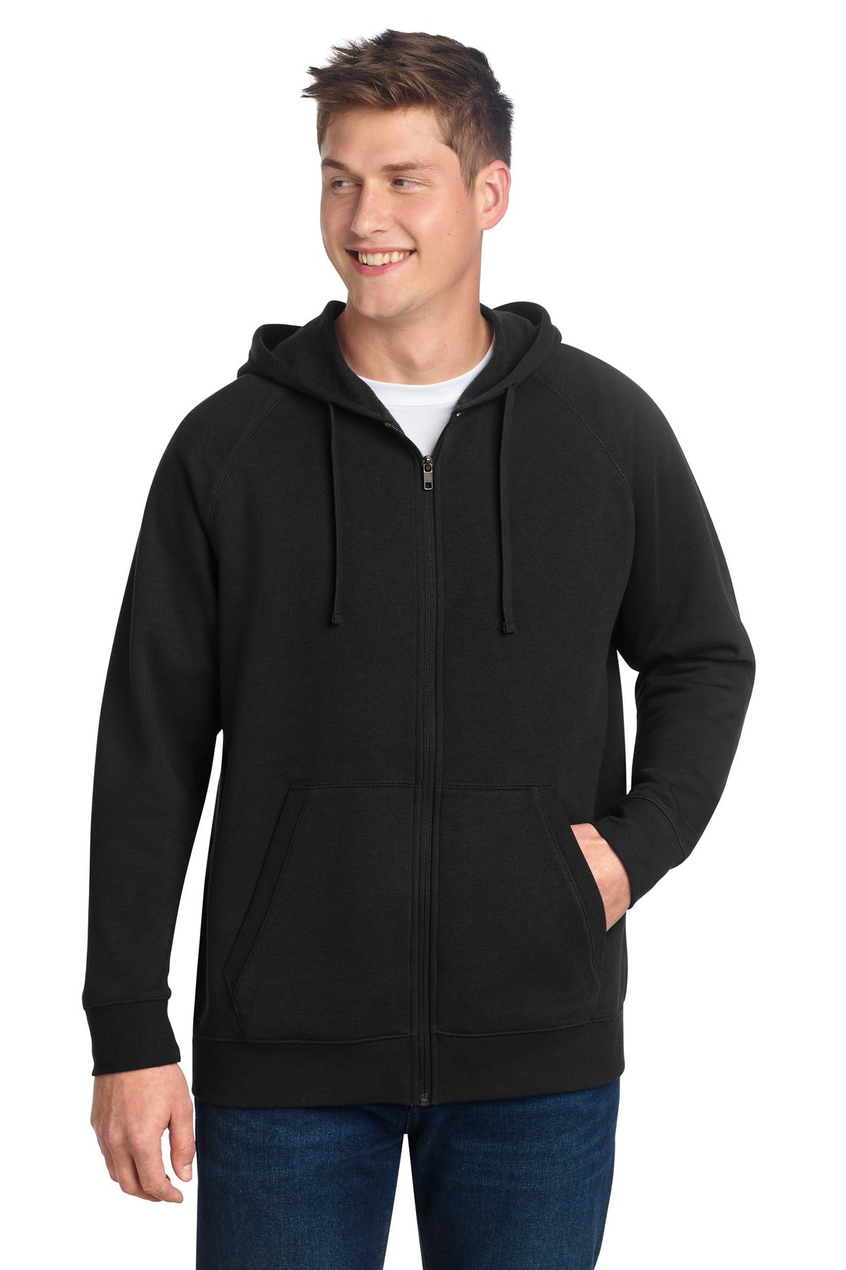 Sport-Tek Drive Fleece Hooded Full-Zip - Black