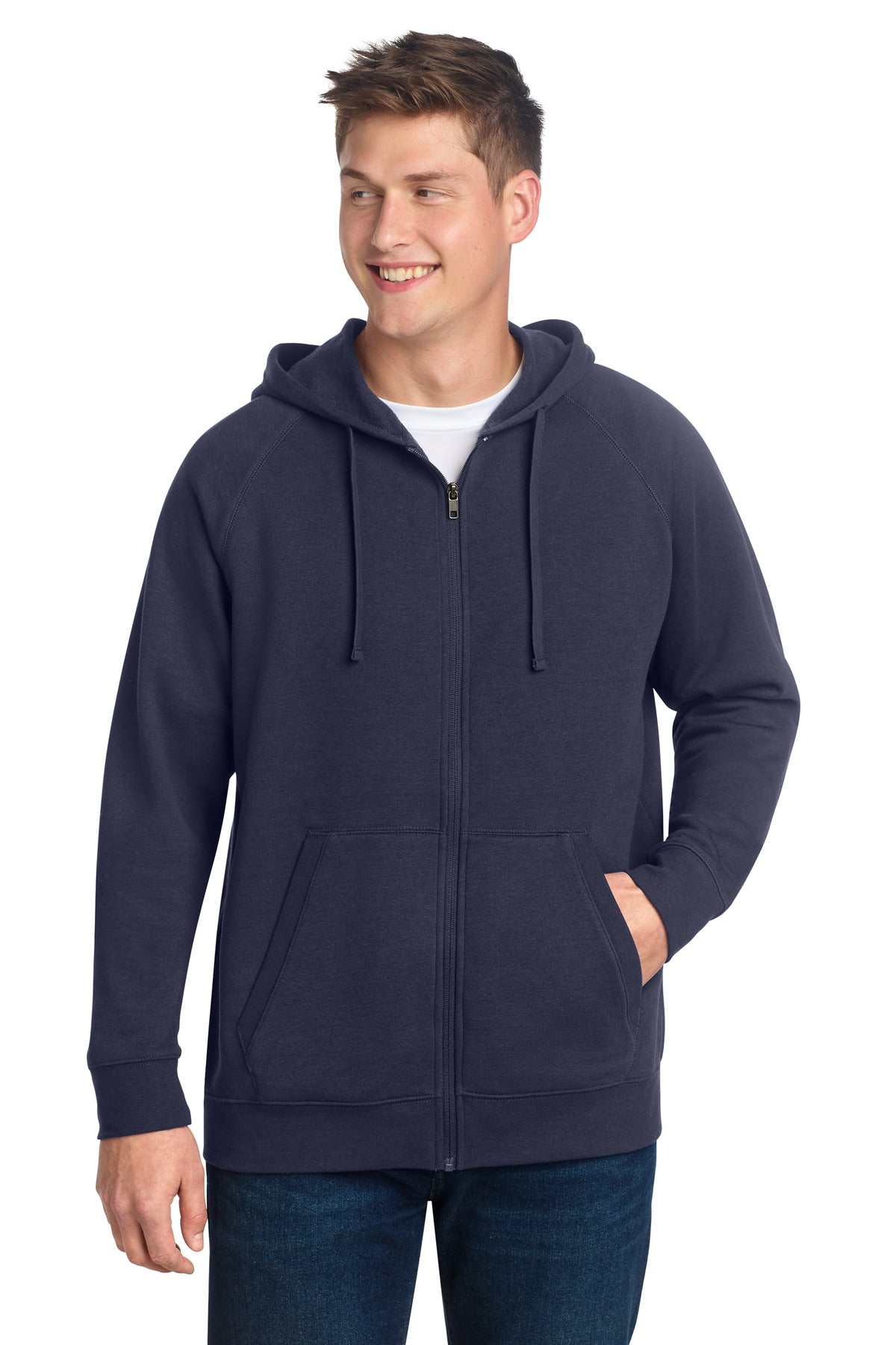 Sport-Tek Drive Fleece Hooded Full-Zip - True Navy