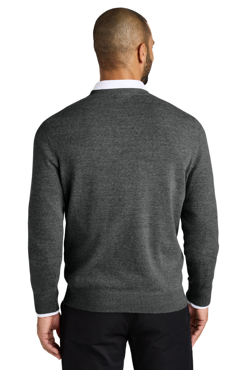 Port Authority Easy Care V-Neck Sweater - Charcoal Heather