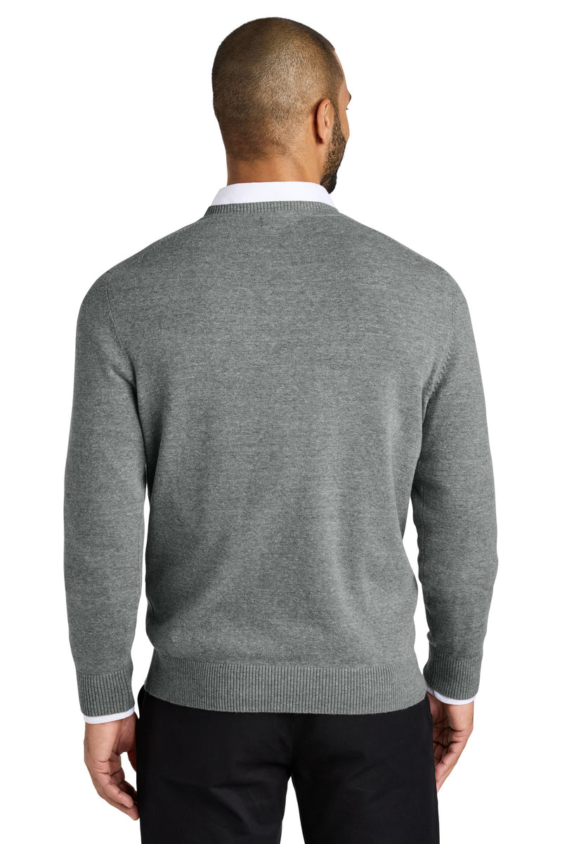 Port Authority Easy Care V-Neck Sweater - Medium Heather Grey