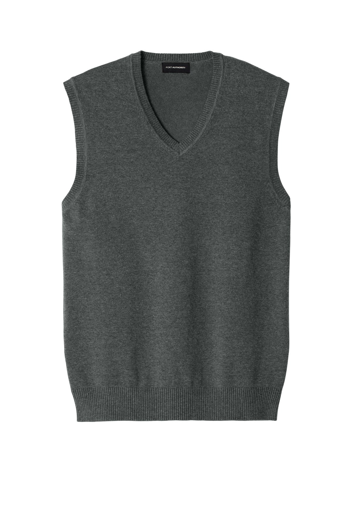 Port Authority Easy Care Sweater Vest - Charcoal Heather