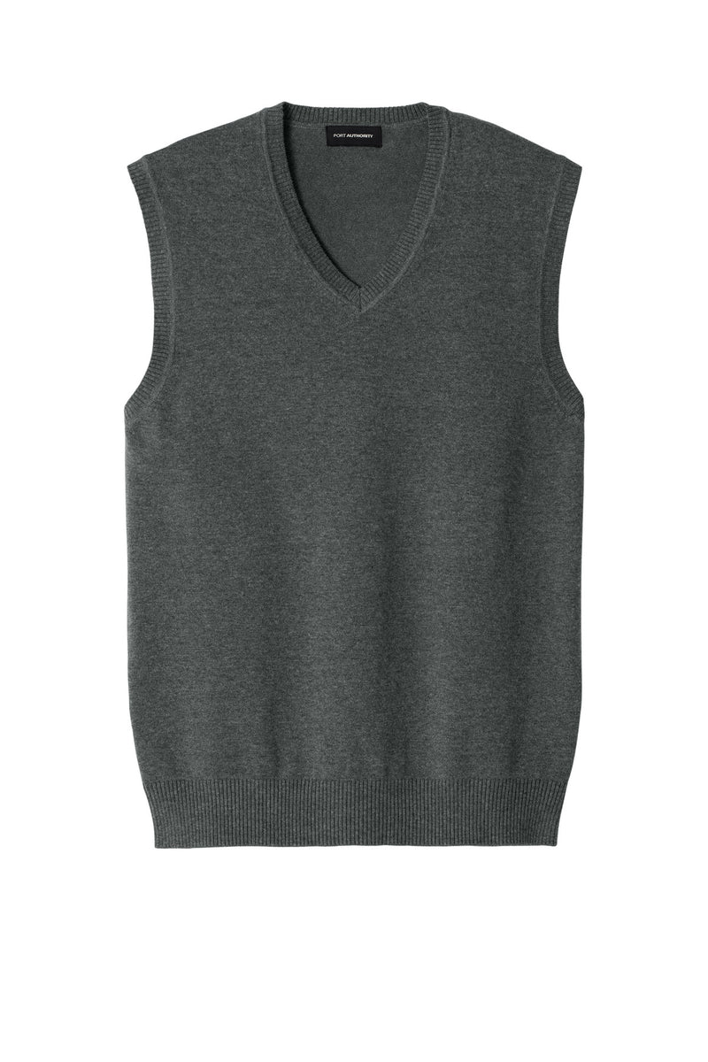 Port Authority Easy Care Sweater Vest - Charcoal Heather