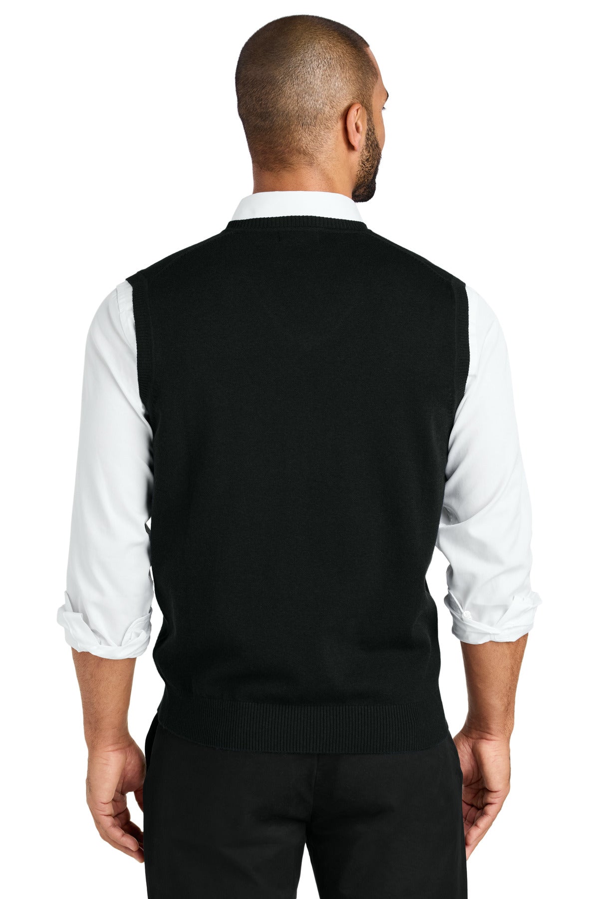 Port Authority Easy Care Sweater Vest - Deep Black