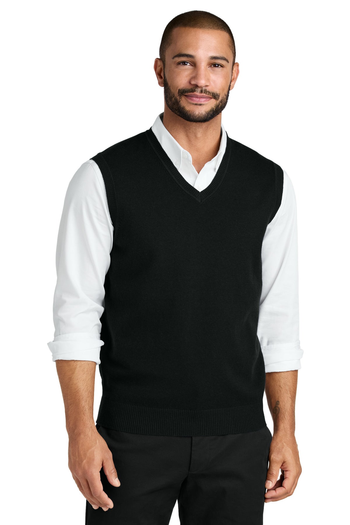Port Authority Easy Care Sweater Vest - Deep Black