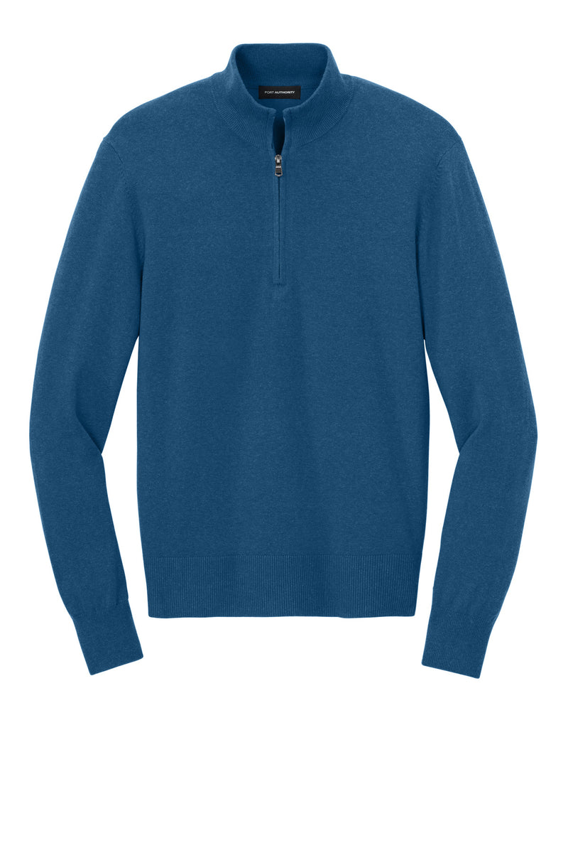 Port Authority Easy Care 1/4-Zip Sweater - Aegean Blue Heather