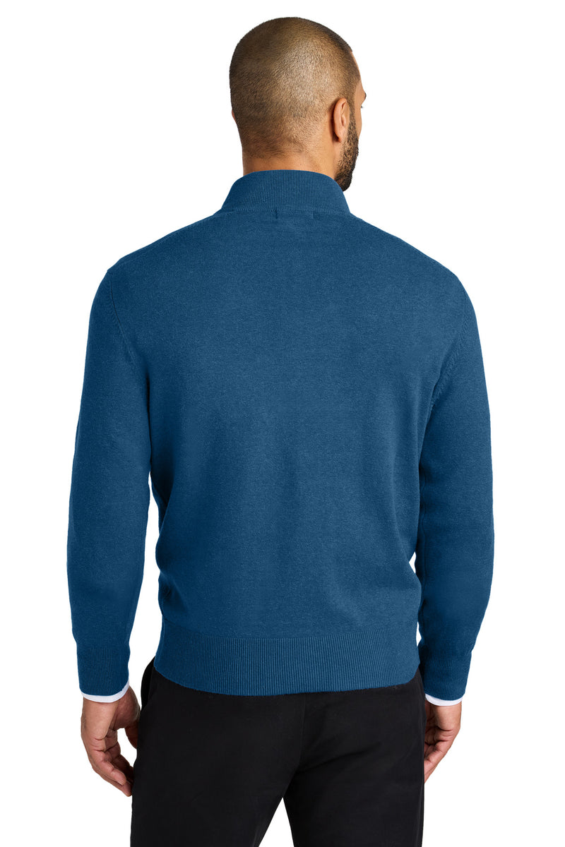 Port Authority Easy Care 1/4-Zip Sweater - Aegean Blue Heather