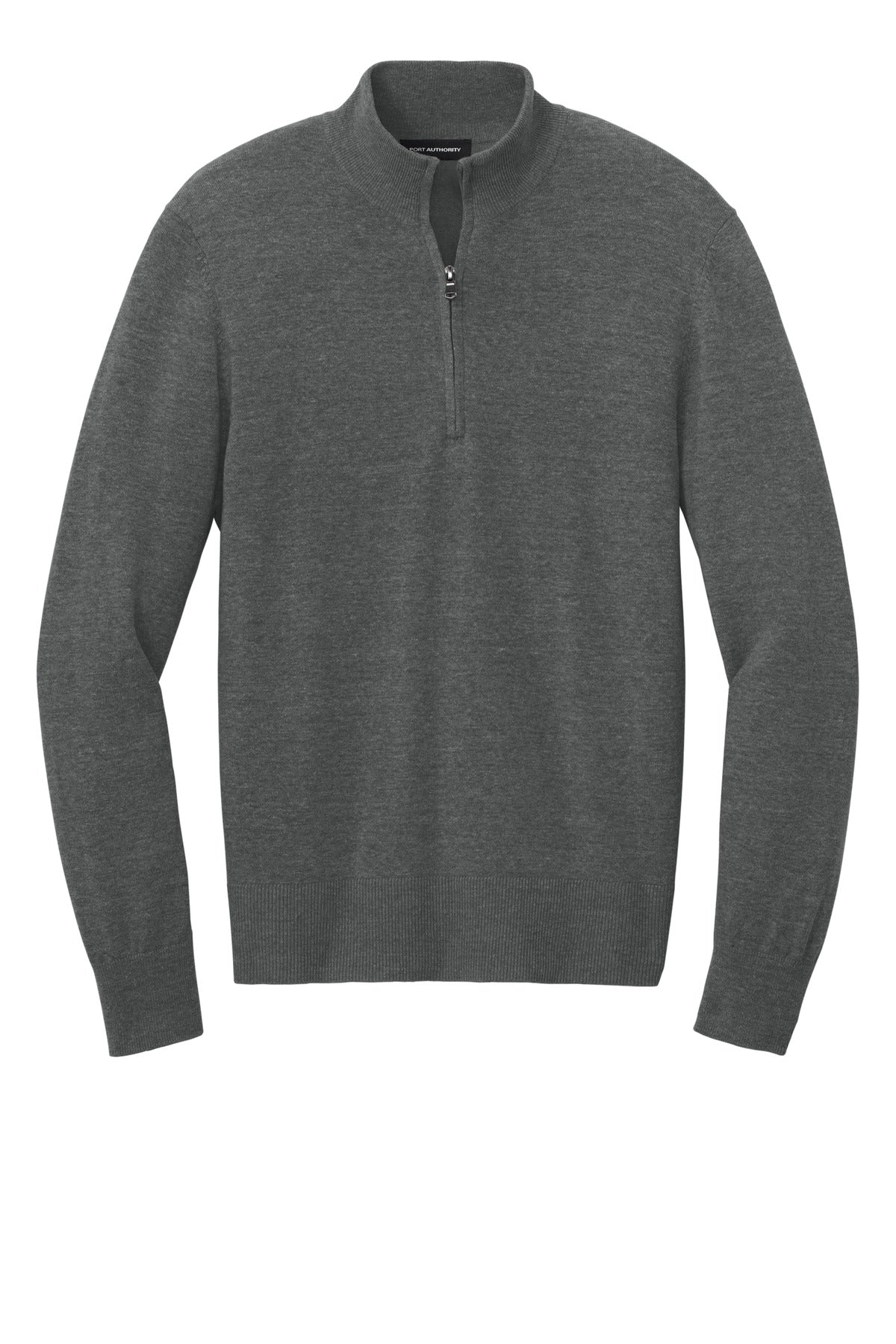 Port Authority Easy Care 1/4-Zip Sweater - Charcoal Heather