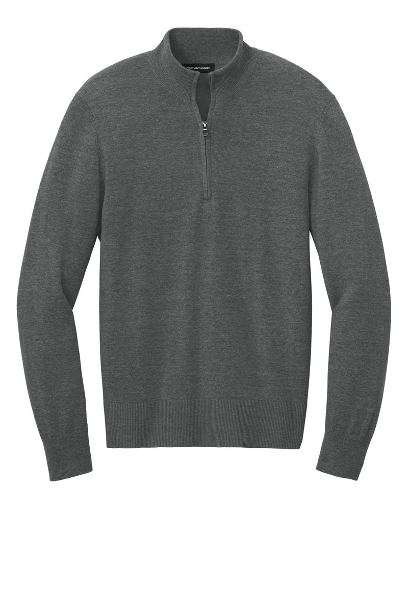 Port Authority Easy Care 1/4-Zip Sweater - Charcoal Heather