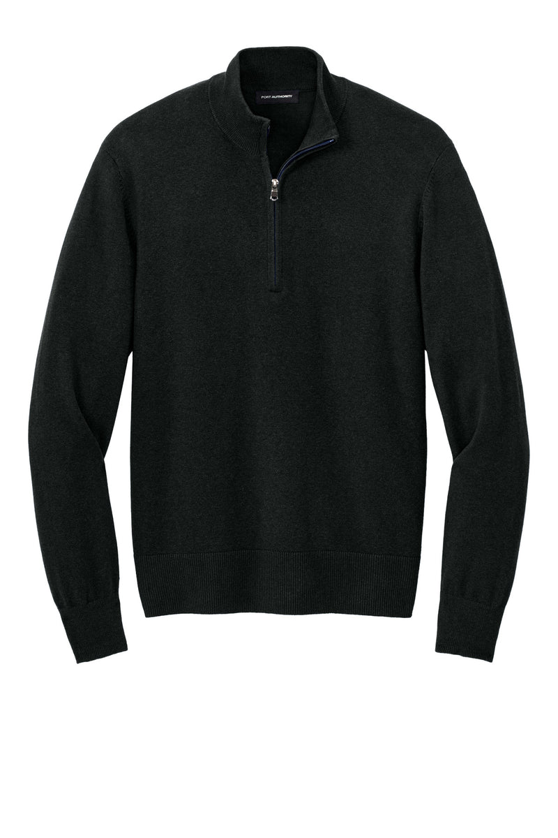 Port Authority Easy Care 1/4-Zip Sweater - Deep Black