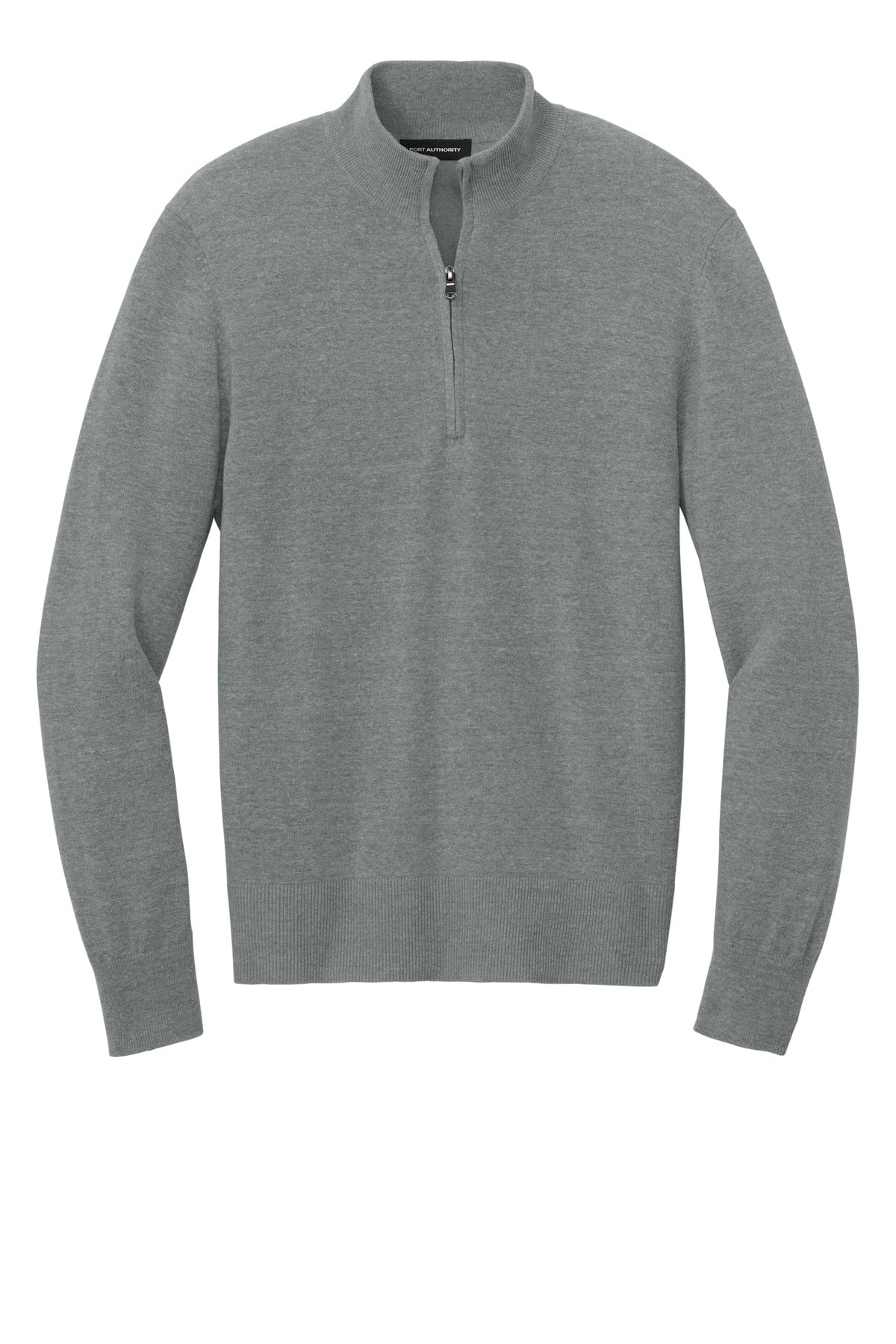Port Authority Easy Care 1/4-Zip Sweater - Medium Heather Grey
