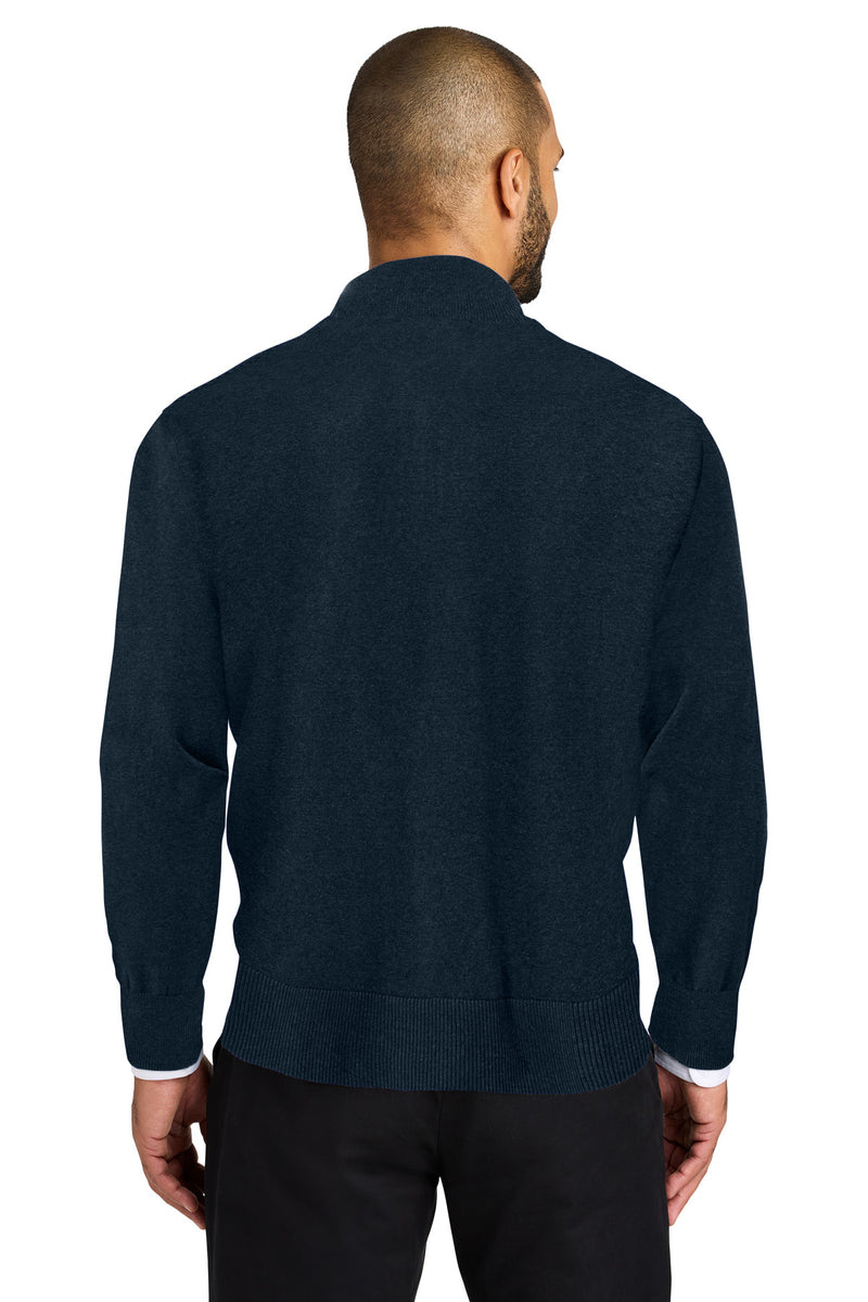 Port Authority Easy Care 1/4-Zip Sweater - River Blue Navy