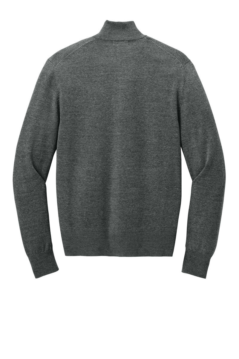 Port Authority Easy Care Full-Zip Sweater - Charcoal Heather